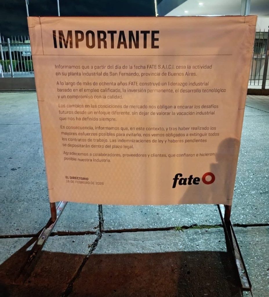 fate cierra argentina