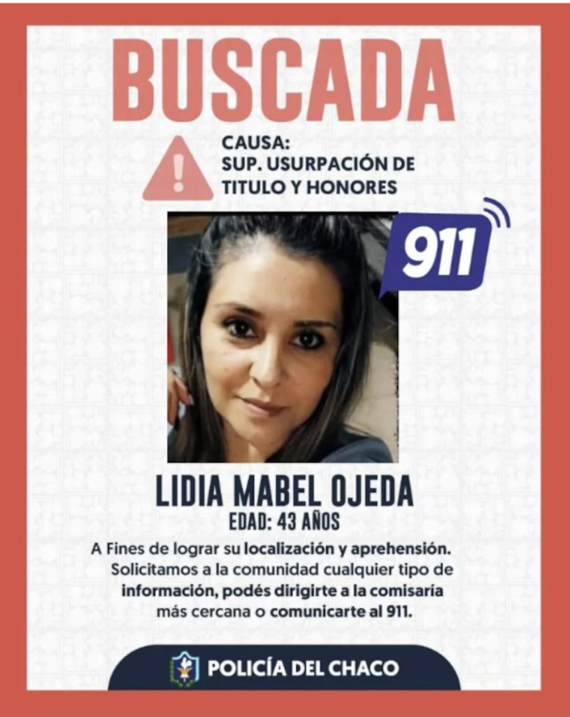 medica trucha chaco prófuga 911